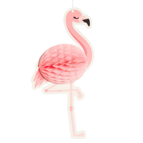 Dekorationsboll, flamingo 27x14 cm