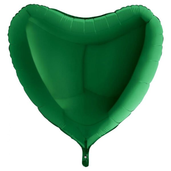 Hjärtballong Folie Grön