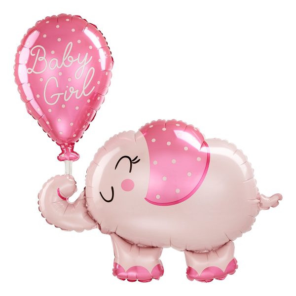 Folieballong Elefant Baby Girl