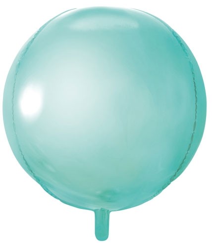 PartyDeco Folieballong Rund, mint