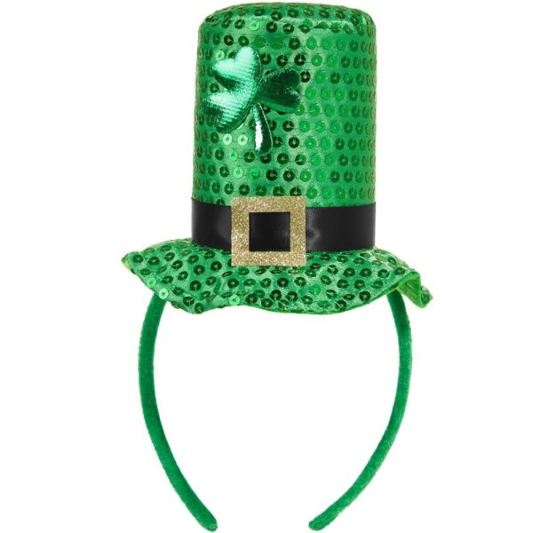 St. Patrick's Day minicylinderhatt grön klöver - grön